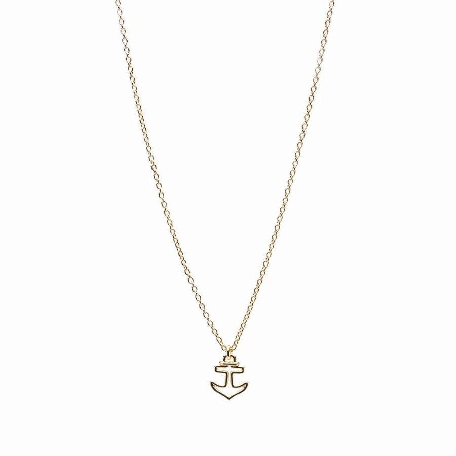 Necklaces * | A.P.C. A.P.C Anchor Necklace