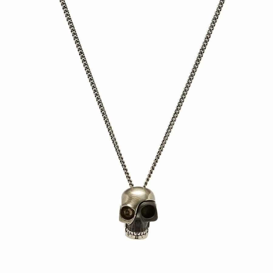 Necklaces * | Alexander Mcqueen Stacked Fragment Skull Necklace