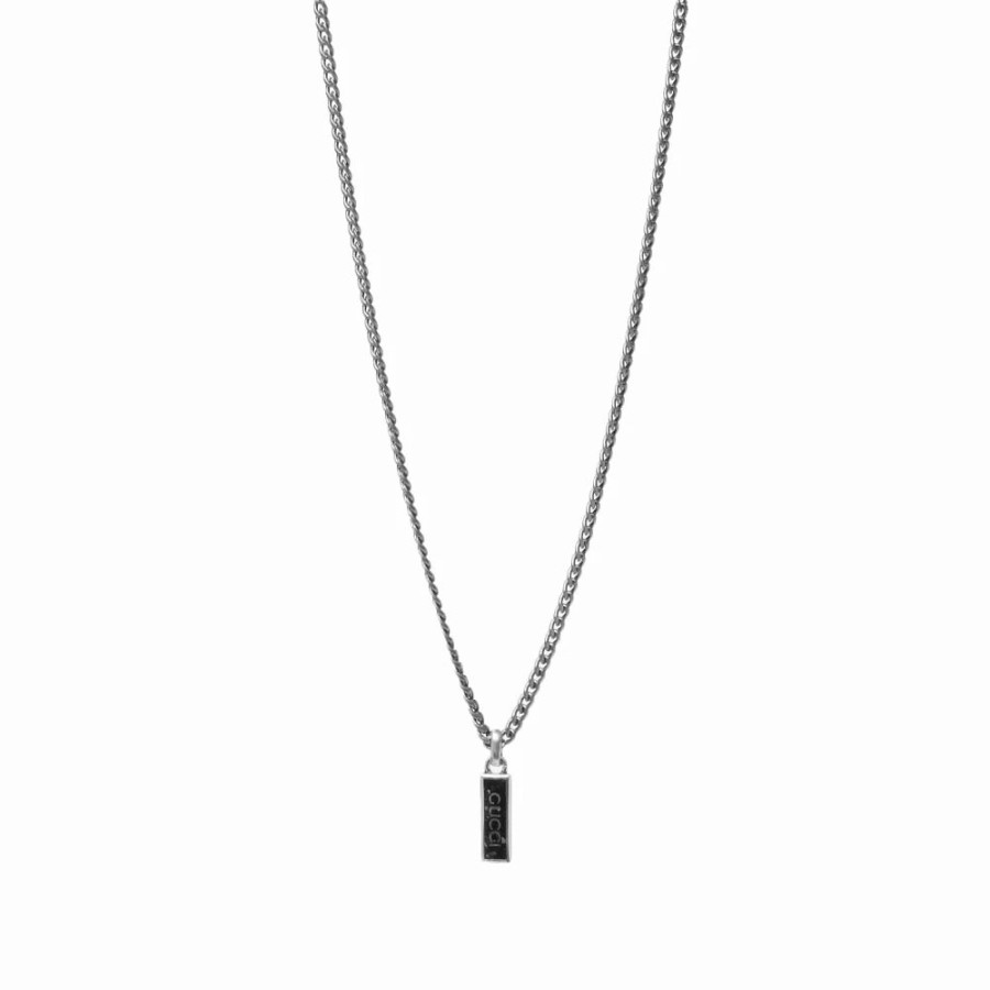 Necklaces * | Gucci Jewellery Gucci Tag Enamel Necklace