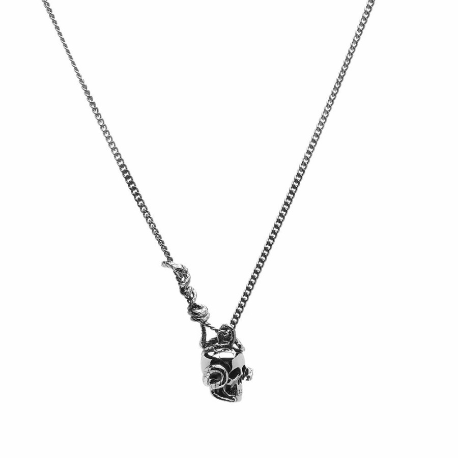 Necklaces * | Alexander Mcqueen Skull & Snake Necklace