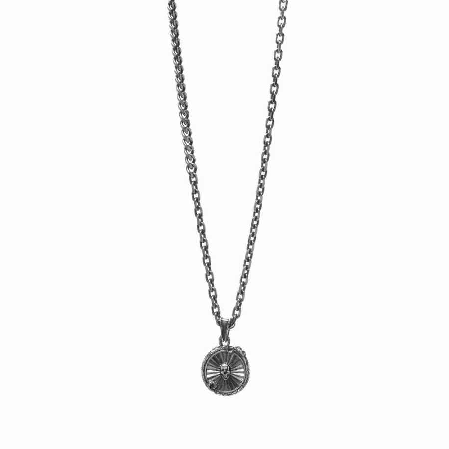 Necklaces * | Alexander Mcqueen Snake Coin Necklace