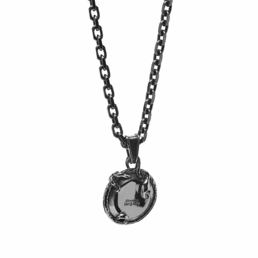 Necklaces * | Alexander Mcqueen Snake Coin Necklace