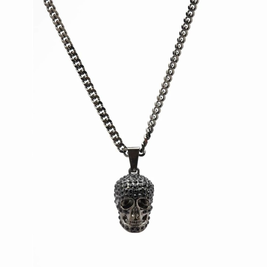 Necklaces * | Alexander Mcqueen Swarovski Skull Pendant