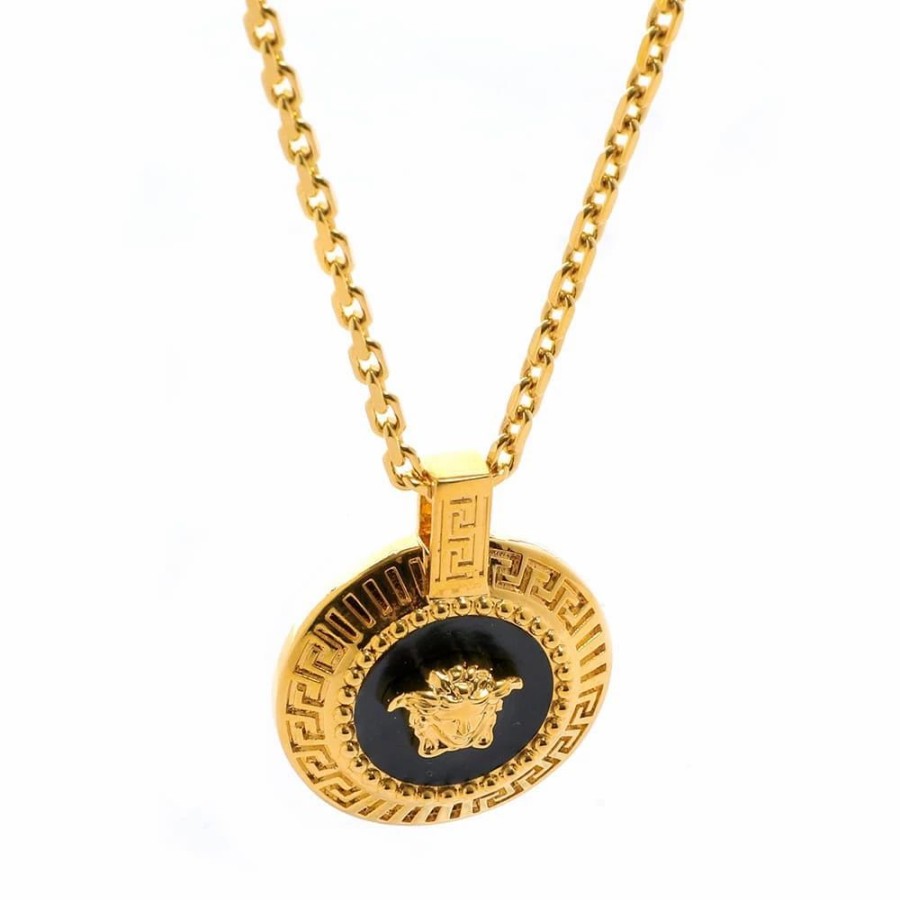 Necklaces * | Versace Small Medusa Medallion Necklace