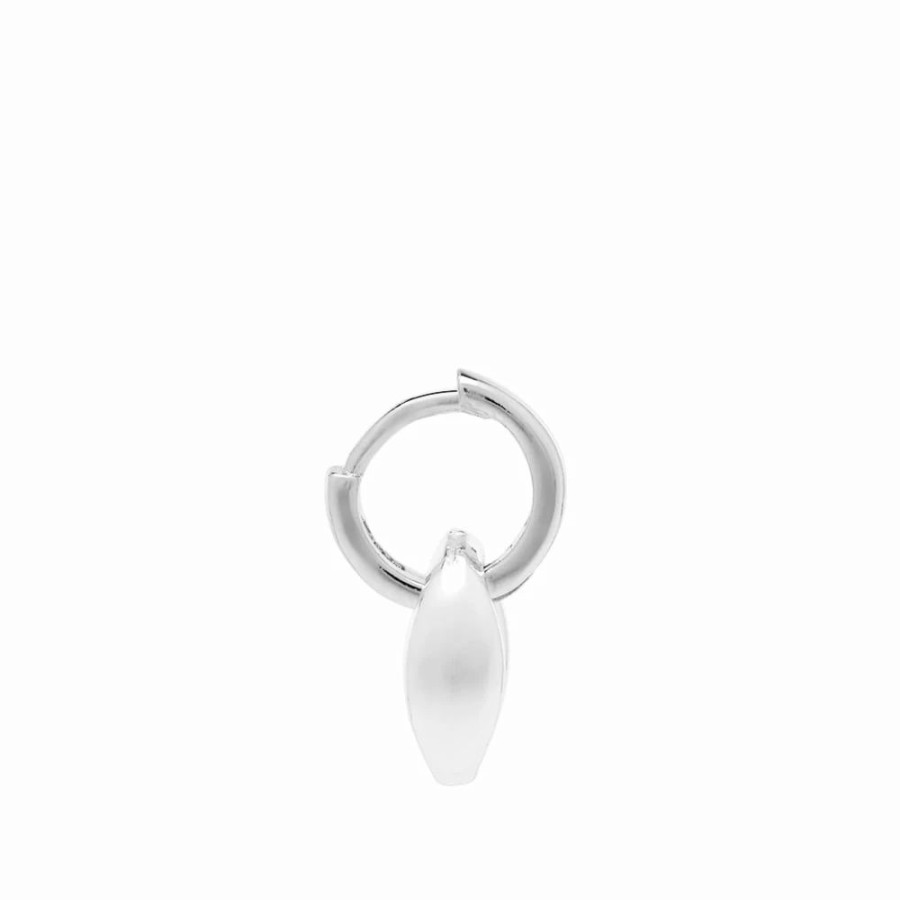 Earrings * | Timeless Pearly Can Hoop Earring