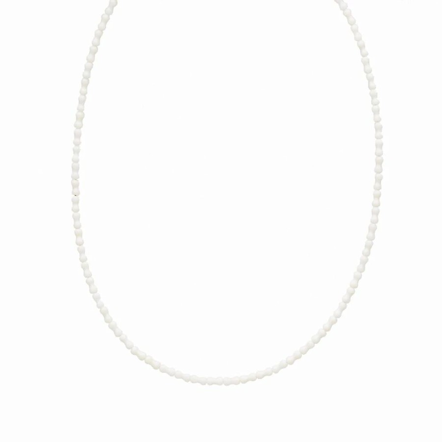 Necklaces * | Timeless Pearly Single Beaded Necklace