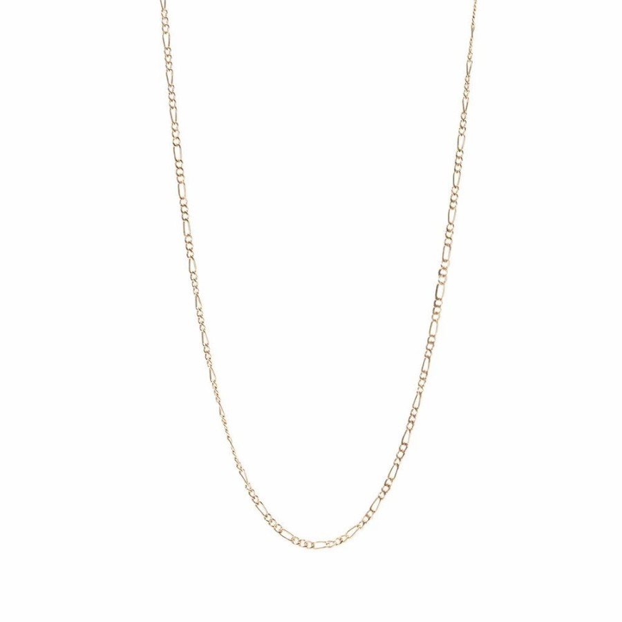 Necklaces * | Maple Figaro Chain 50Cm