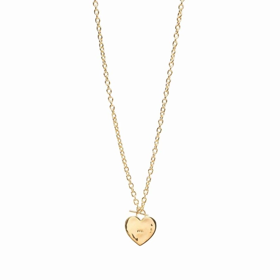 Necklaces * | A.P.C. Heart Logo Necklace