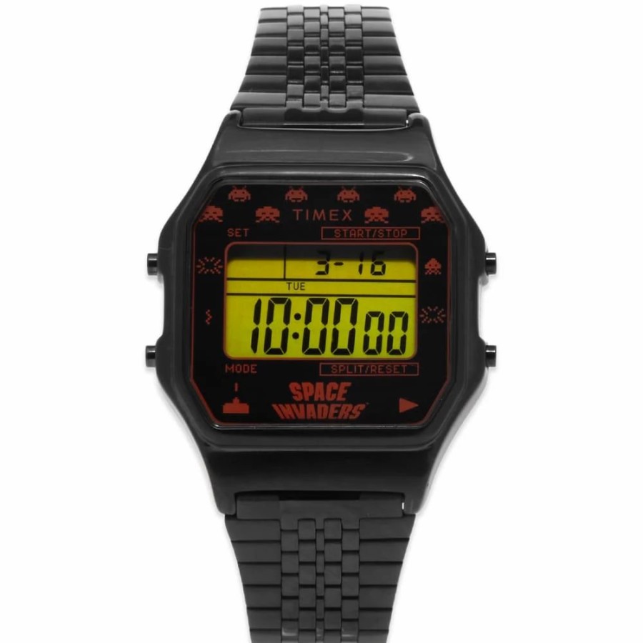 Watches * | Timex X Space Invaders Timex 80 Digital Watch