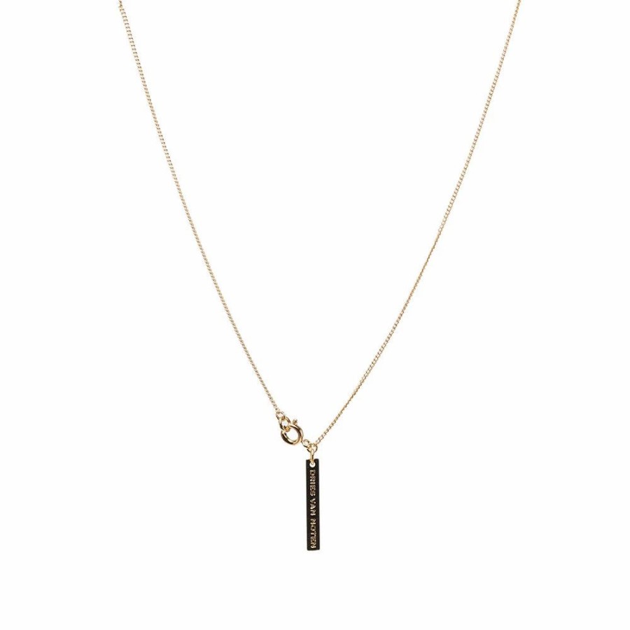 Necklaces * | Dries Van Noten Logo Tag Necklace