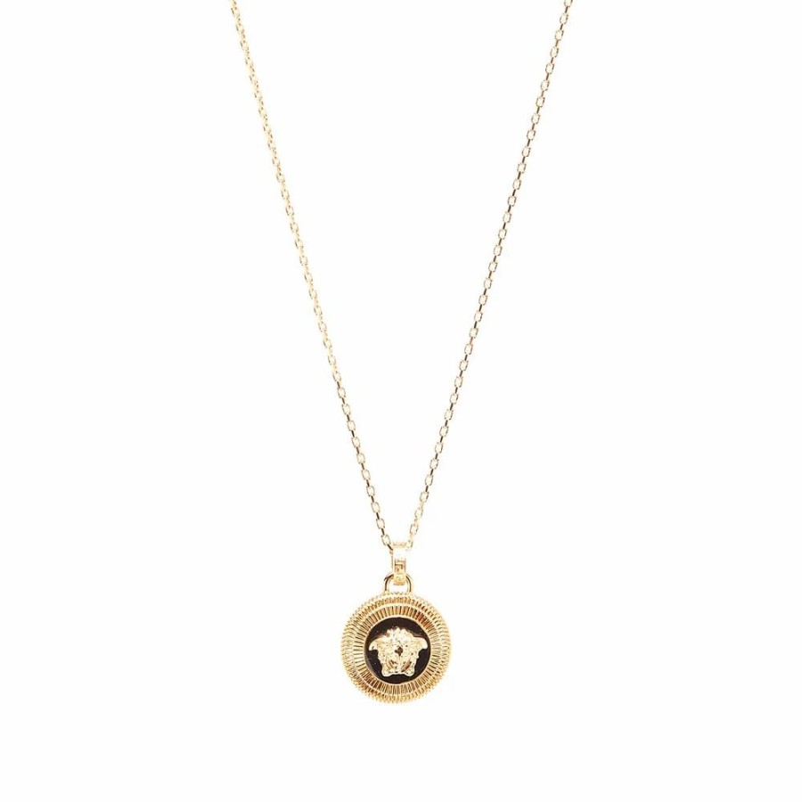 Necklaces * | Versace Medusa Head Medallion And Necklace