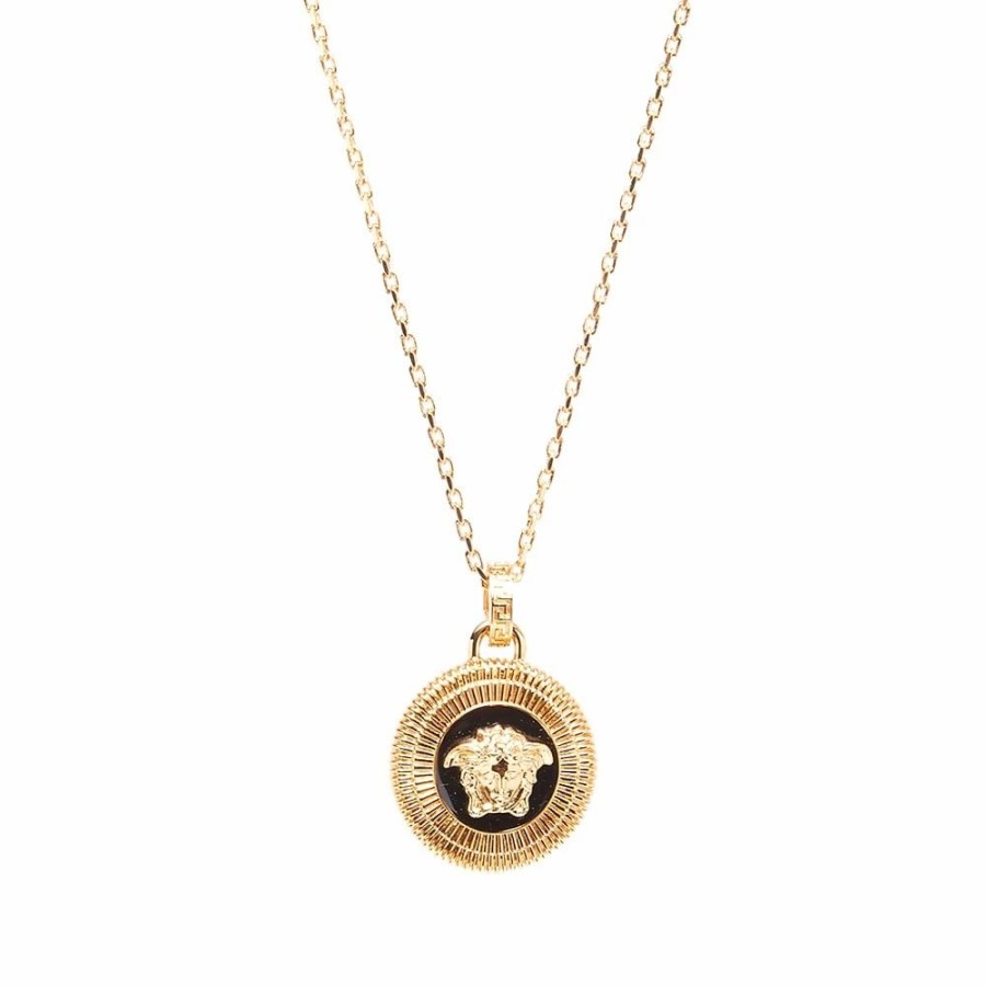 Necklaces * | Versace Medusa Head Medallion And Necklace