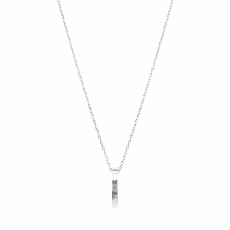 Necklaces * | Maison Margiela Logo Ring Necklace