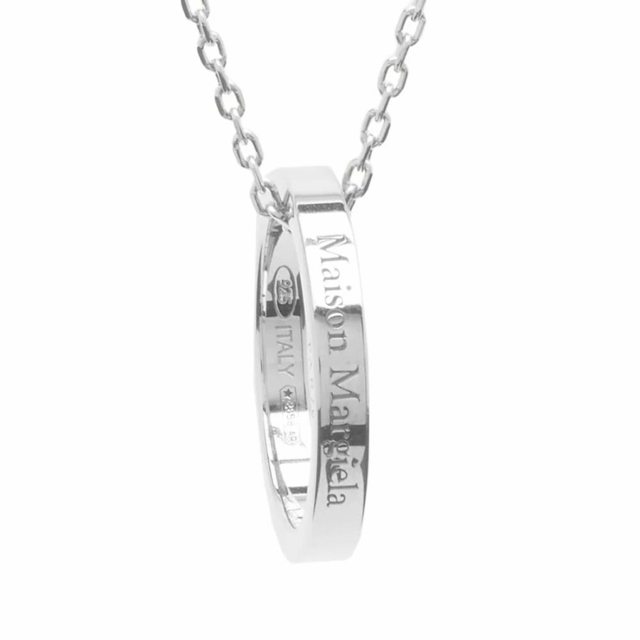 Necklaces * | Maison Margiela Logo Ring Necklace