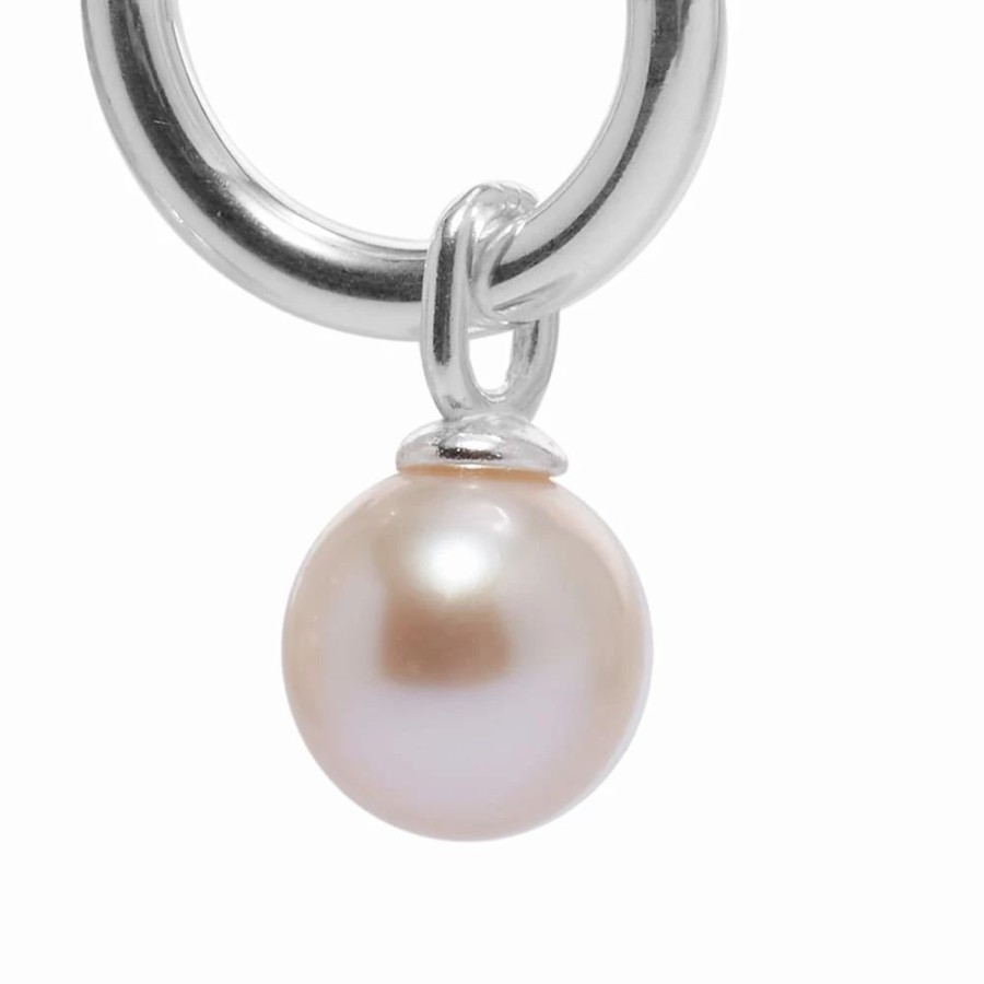 Earrings * | Hatton Labs White Pearl Hoop Earrings