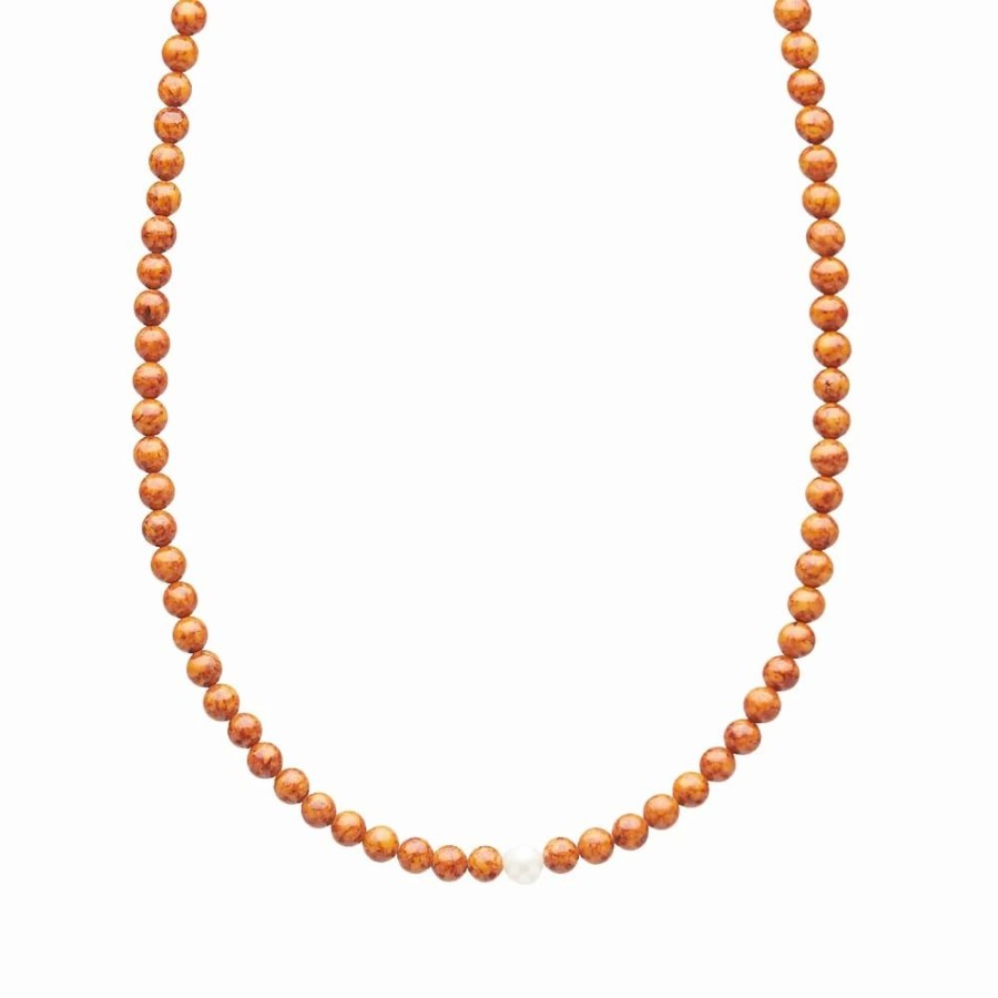 Necklaces * | Timeless Pearly Single Beaded Necklace End. Exclusive