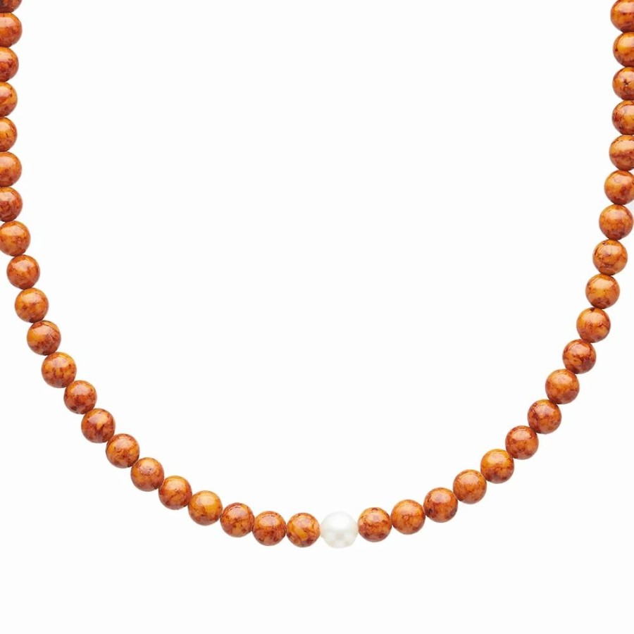 Necklaces * | Timeless Pearly Single Beaded Necklace End. Exclusive