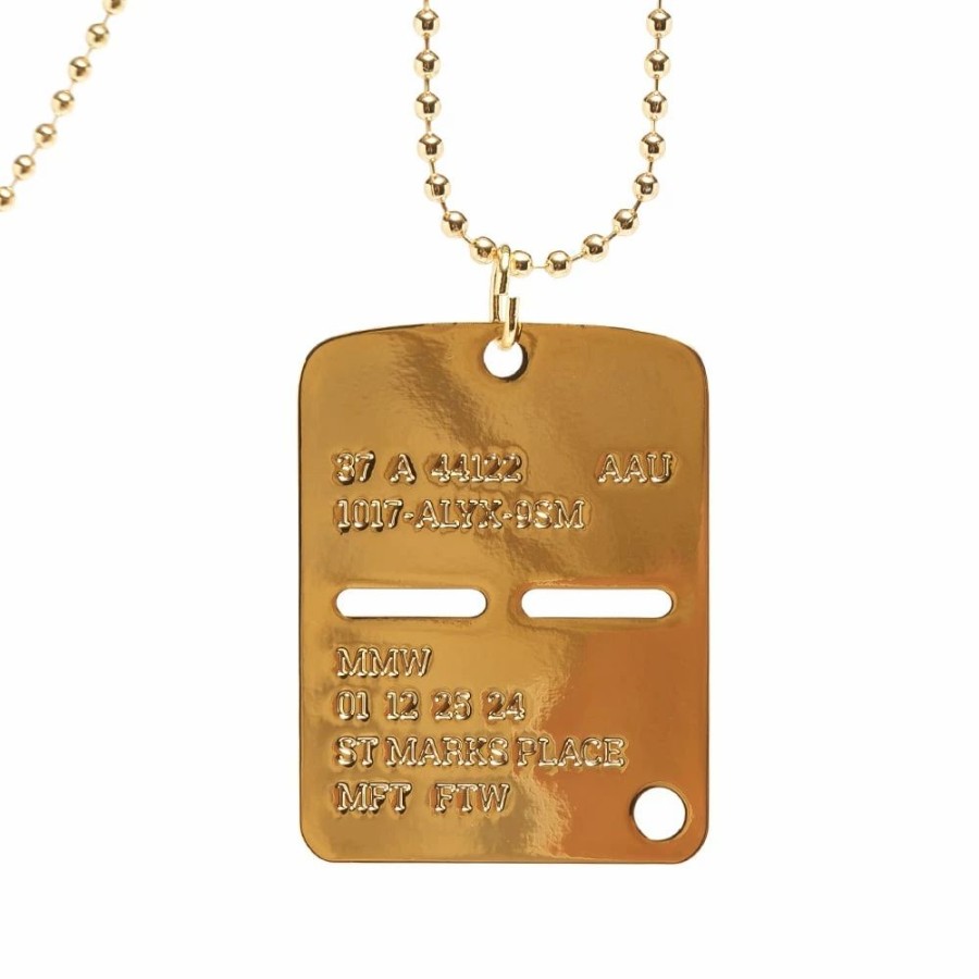 Necklaces * | 1017 Alyx 9Sm Military Tag Necklace