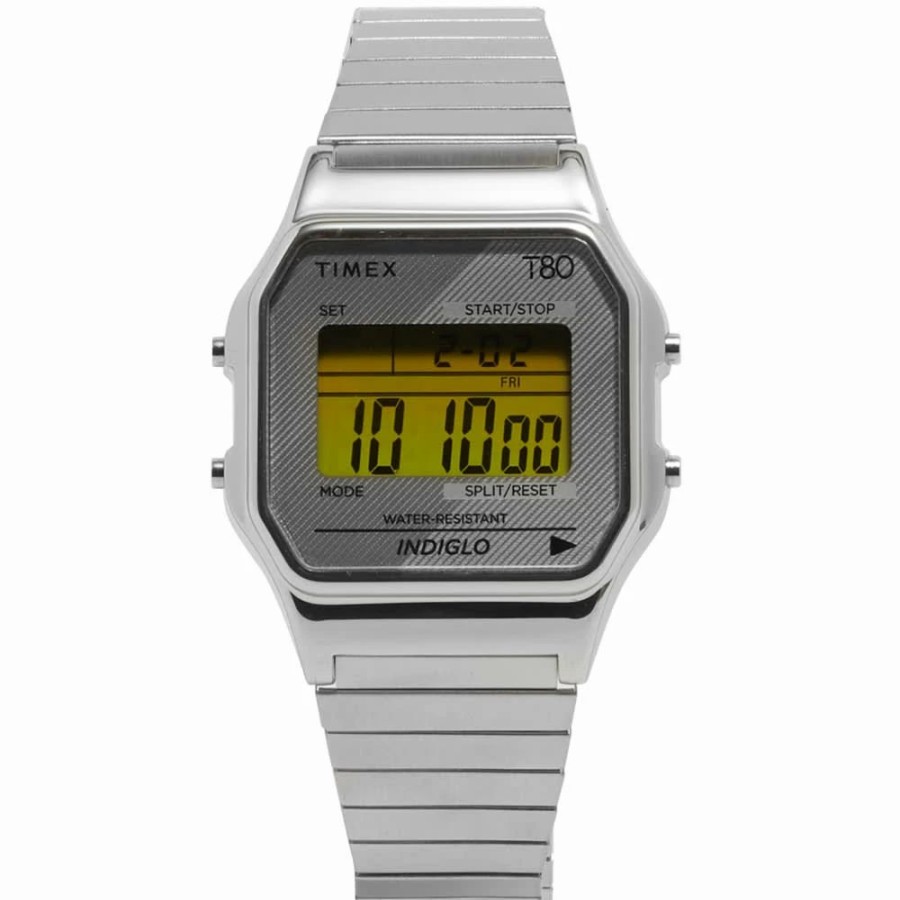 Watches * | Timex T80 Expansion Band Digital Watch