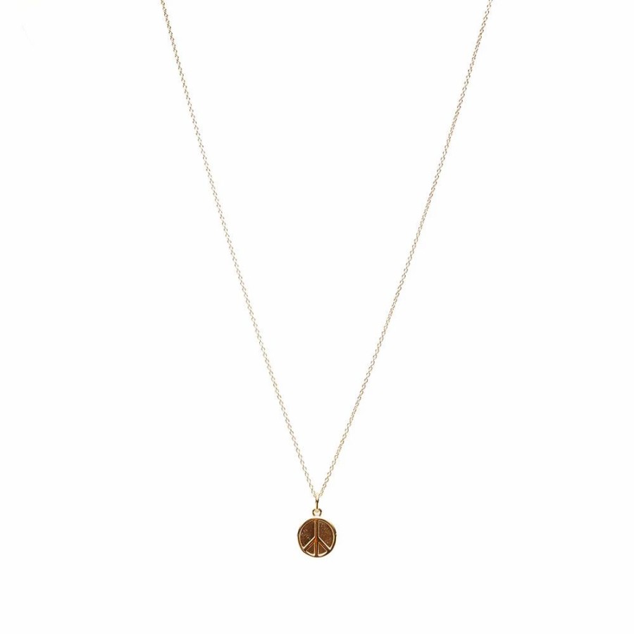 Necklaces * | Needles Peace Gold Plated Pendant