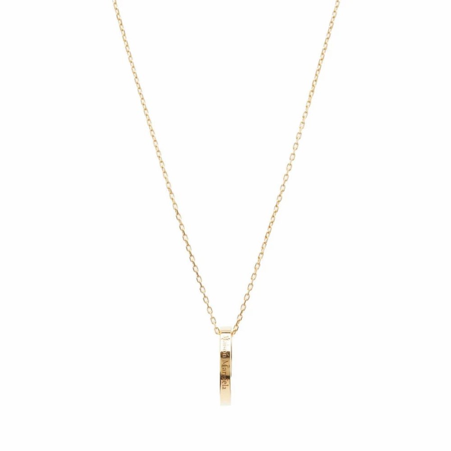 Necklaces * | Maison Margiela Logo Ring Necklace