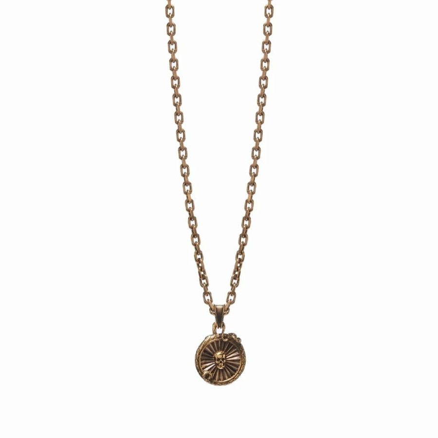 Necklaces * | Alexander Mcqueen Snake Coin Necklace