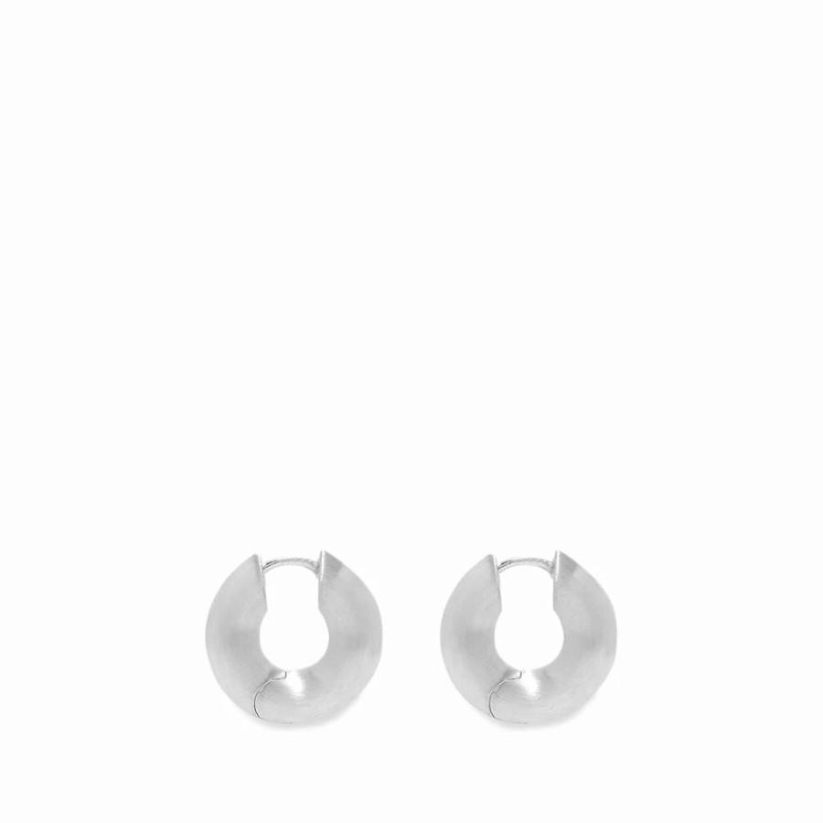 Earrings * | Tom Wood Chunky Satin Small Hoops