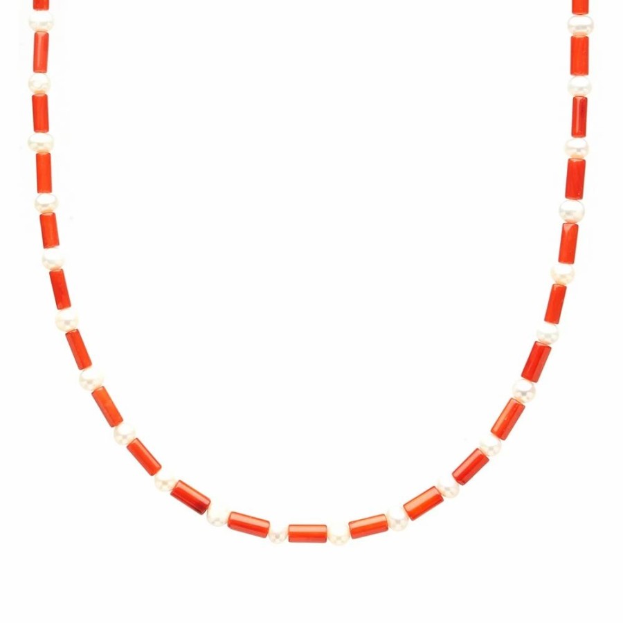 Necklaces * | Timeless Pearly Multi Beaded Necklace