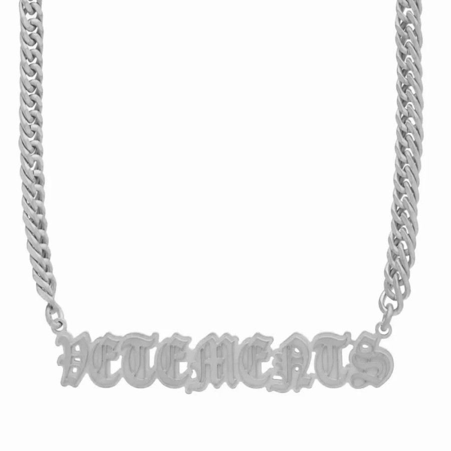 Necklaces * | Vetements Gothic Logo Necklace