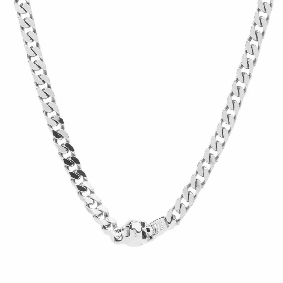 Necklaces * | Alexander Mcqueen Skull Chain Necklace