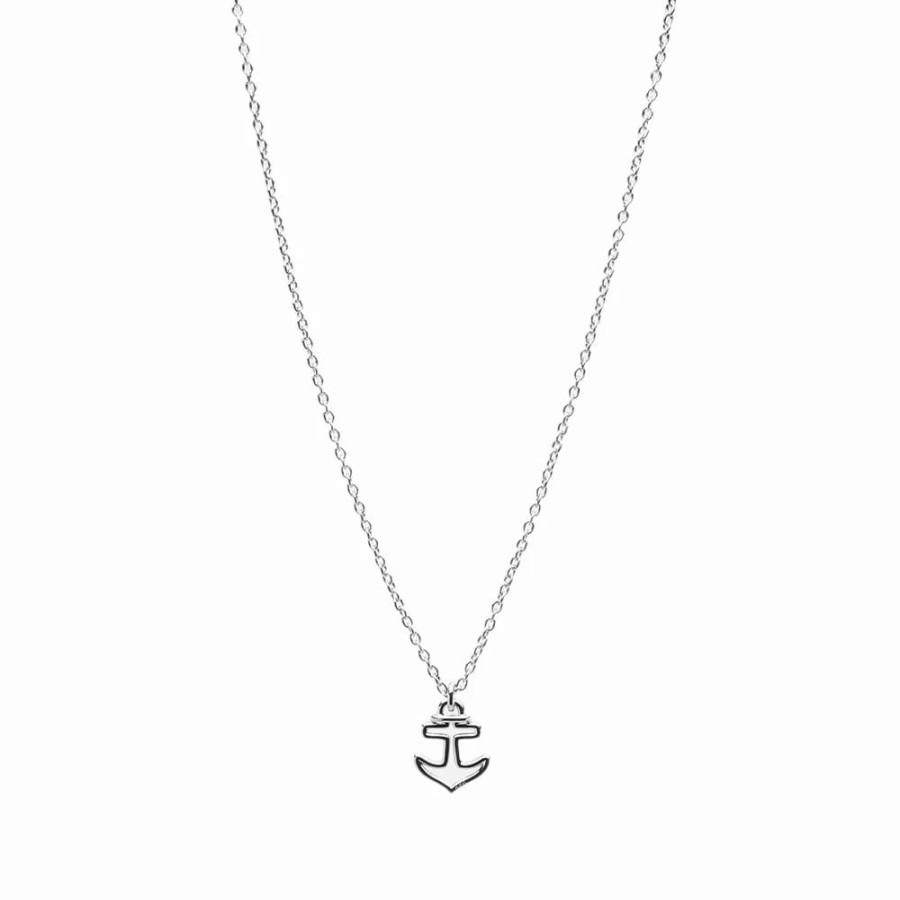 Necklaces * | A.P.C. A.P.C Anchor Necklace