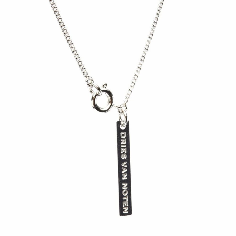 Necklaces * | Dries Van Noten Logo Tag Necklace