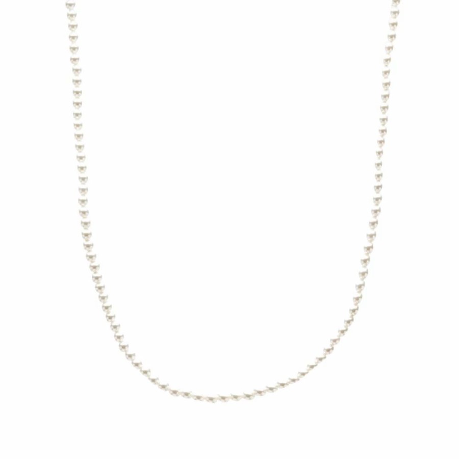 Necklaces * | Saint Laurent Pearl Necklace