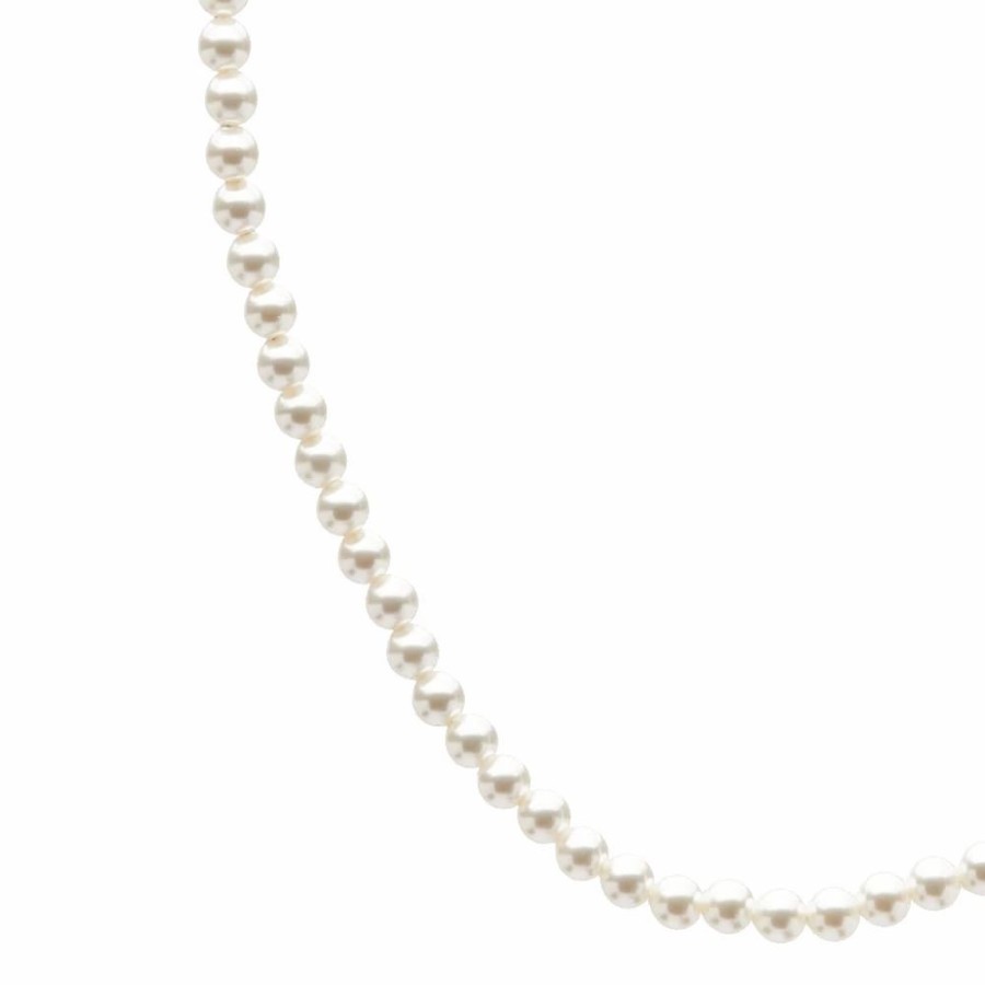 Necklaces * | Saint Laurent Pearl Necklace